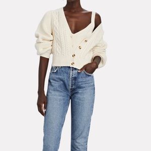 Intermix cable cardigan XL